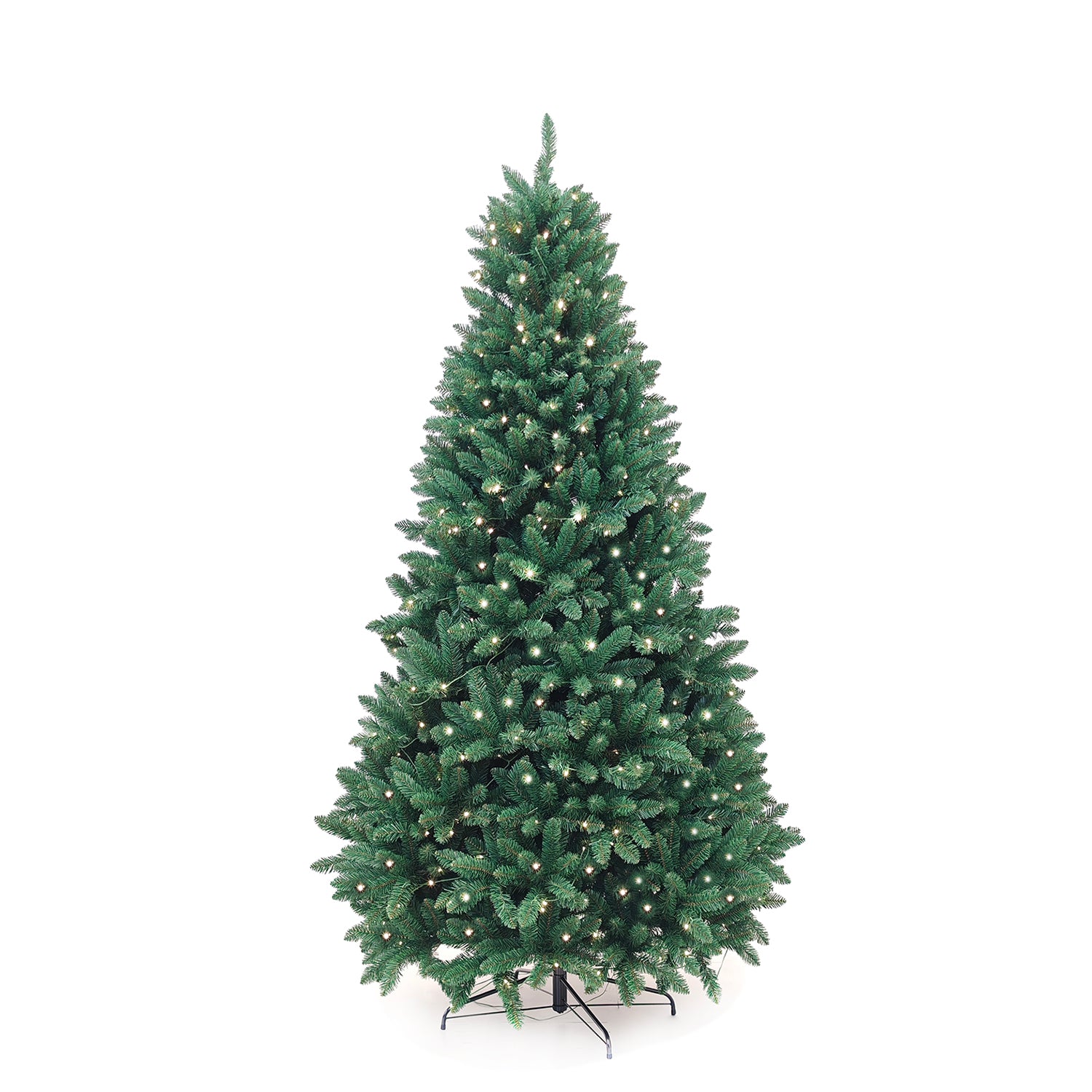 DICTROLUX - Albero di Natale Luminoso Monte Denal 250 LED Bianco Caldo - h180 cm diametro alla base 115 cm